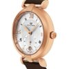 Alexander Monarch Olympias Date Silver Large Face Watch for Women