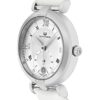 Alexander Monarch Olympias Date Silver Large Face Watch for Women