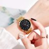 Timeless Elegance: Waterproof Quartz Analog Watches with Stainless Steel Mesh Bands