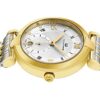 Alexander Monarch Olympias Date Silver Large Face Watch for Women