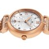 Alexander Monarch Olympias Date Diamond Silver Watch for Women