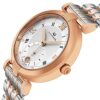 Alexander Monarch Olympias Date Silver Watch for Women
