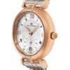 Alexander Monarch Olympias Date Diamond Silver Watch for Women
