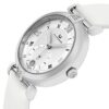 Alexander Monarch Olympias Date Diamond Silver Large Face Watch for Women