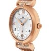 Alexander Monarch Olympias Date Diamond Silver Watch for Women