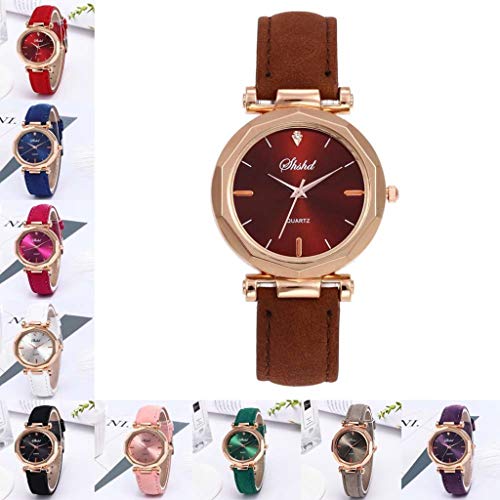 Womens Leather Watch,Fashion Casual Watches for Women