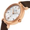 Alexander Monarch Olympias Date Silver Large Face Watch for Women