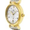 Alexander Monarch Olympias Date Silver Large Face Watch for Women