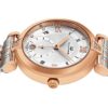 Alexander Monarch Olympias Date Diamond Silver Watch for Women