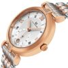 Alexander Monarch Olympias Date Diamond Silver Watch for Women
