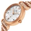 Alexander Monarch Olympias Date Diamond Silver Watch for Women