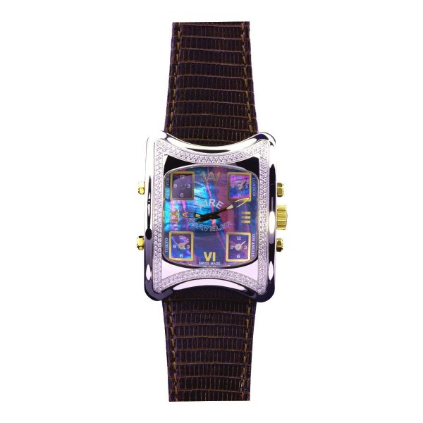 Aire Traveler 5 Time Zone Swiss Made Over-Sized Unique Watch