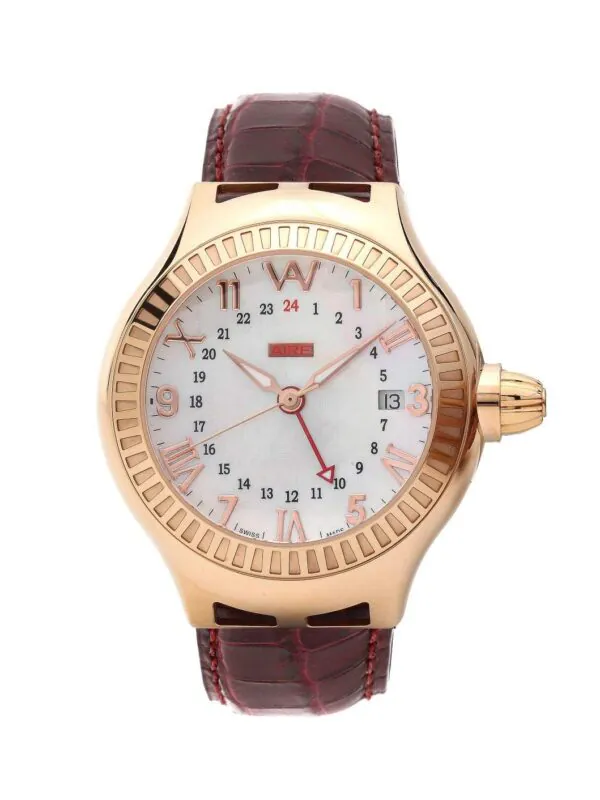 Aire Parlay GMT Automatic Swiss Made 18 Karat Solid Gold