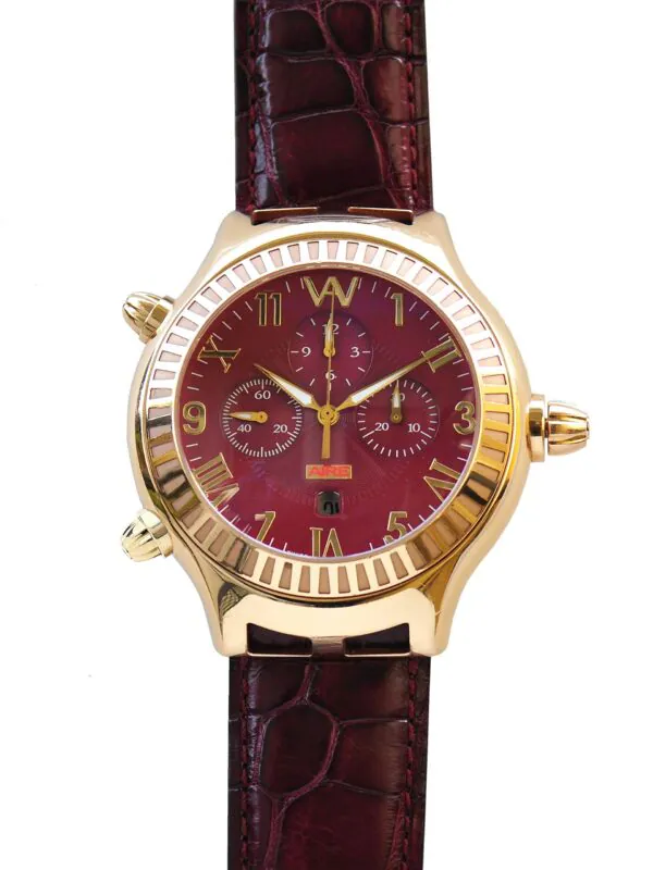 Aire Parlay Ambidextrous Swiss Made 18 Karat Solid Gold Watch